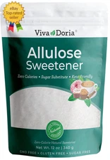 Viva Doria Allulose Sweetener, 12 Oz (340G) | Zero Calorie Sugar Substitute | Gr