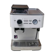 KitchenAid Semi Automatic Espresso Machine w/ Burr Grinder 2.5L Porcelain White