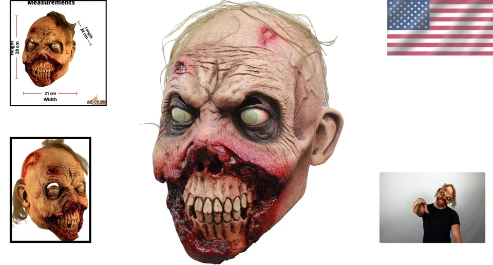 Handmade Latex Zombie Mask by Zombies Line - Image 2 of 4