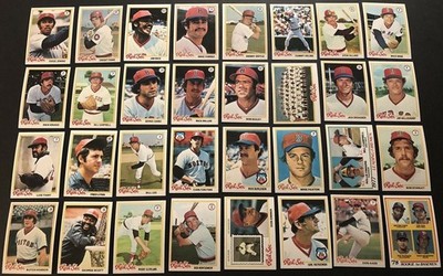 1978 Topps BOSTON RED SOX Complete Set FISK YAZ Rice TIANT Evans HOBSON Lynn LEE