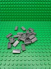 ** 25 CT LOT ** Lego NEW dark bluish gray 1 x 2 tile pieces (A-16)