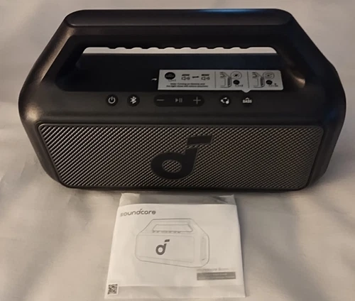 Anker Soundcore Boom 2 Wireless Bluetooth Speaker Black A3138 New Open Box