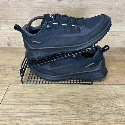 Ecco Schuhe Herren Gr. UK 8 ULT-TRN wasserdicht niedrig Wandern Walking Michelin schwarz
