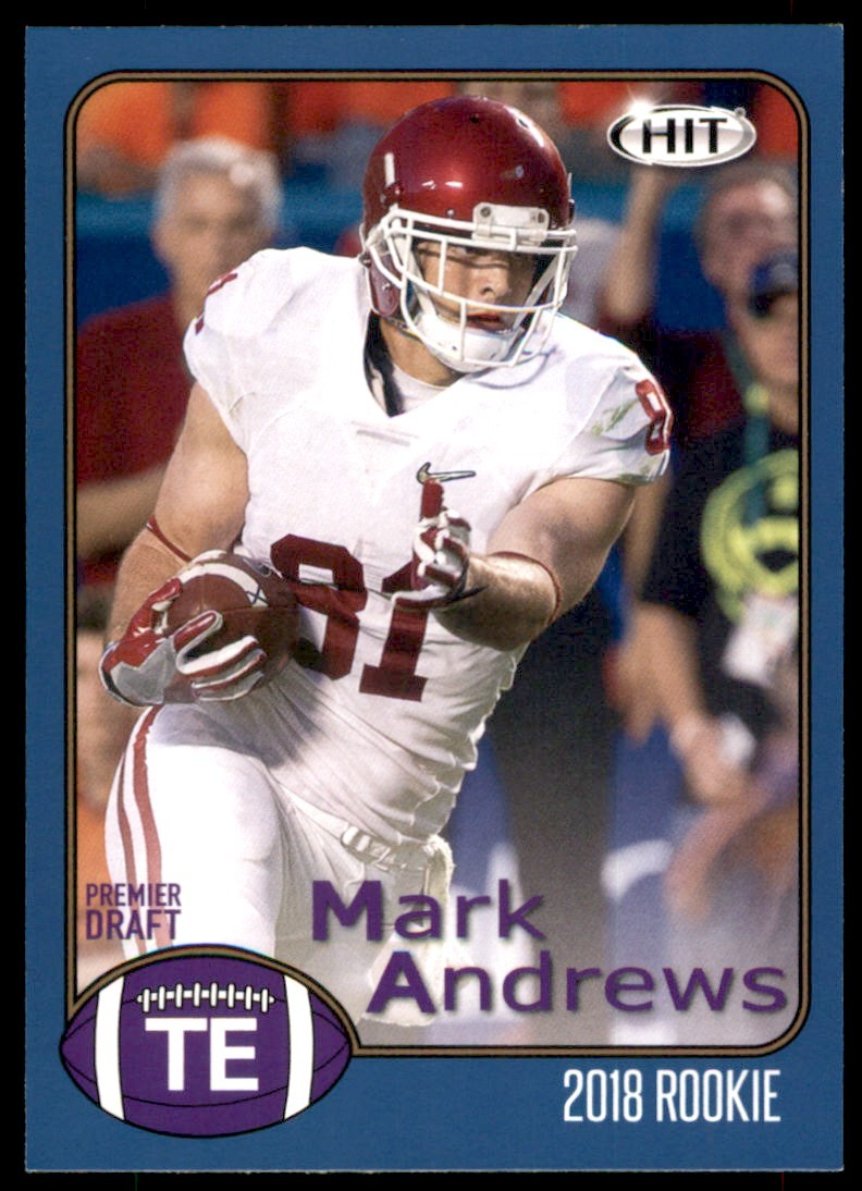 2018 SAGE HIT Blue Mark Andrews Oklahoma Sooners #30