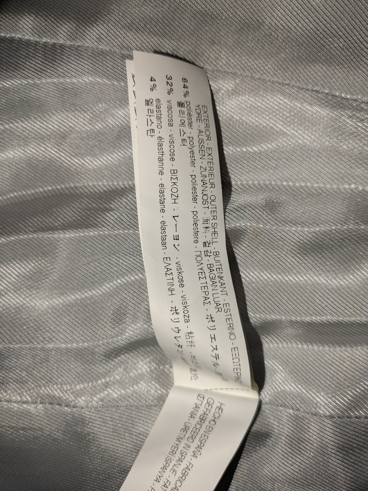 ZARA Basic Collarless Longline Jacket Minimalist … - image 13