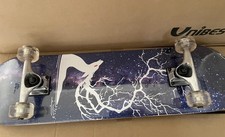 Unibest Skateboard  Funboard Holzboard komplett 80x20cm Ahornholz  Kinder