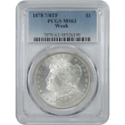 1878 7/8TF Weak Morgan Dollar MS 63 PCGS Silver $1 Unc SKU:I16533
