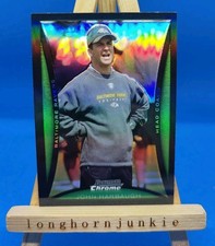 2008 Bowman Chrome Refractor John Harbaugh RC rookie card Ravens Giants. rookie card picture