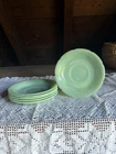 Vintage Fire King Jadeite Alice Saucers/Dessert Plates 6" Set of 6 Anchor Hockin