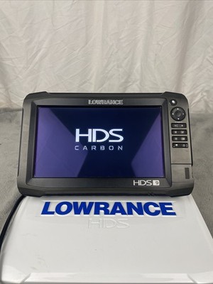 Lowrance HDS 9 Carbon Fish Finder with Power Cord Mount And Suncover