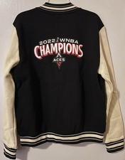 Las Vegas Aces 2022 WNBA Champions Varsity Style Jacket Medium 100% Cotton