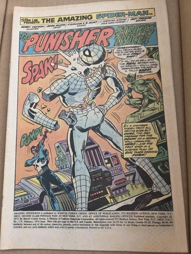 Amazing SpiderMan #129 COVERLESS  COMPLETE INTERIOR  1st Punisher  LOW GRADE KEY