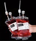 350ml Reusable Blood Drink Pouches & Twin Tube Blood Drip Halloween Party Prop