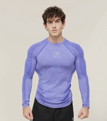 2026 Gymshark Devant Amethyst Lilac Seamless Sz L Longsleeve PRESALE