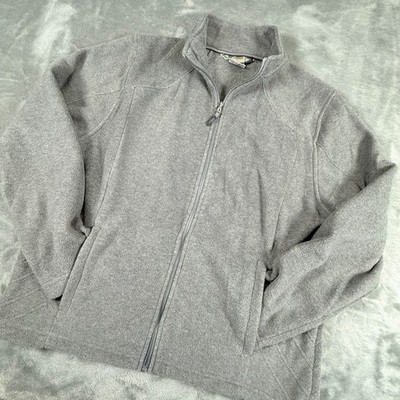 10,000 Ft Above Sea Level Men's XL Heather Gray Full Zip Fleece Jacket w/Pockets
