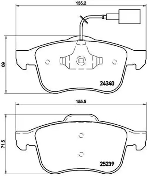 2x ✅Fits BREMBO P 23 132 Brake Pad Set, disc brake P 23 132 Brake pa ⭐UK Seller⭐ - Image 3