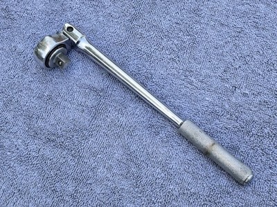 Vtg Herbrand 32100 Flex Head Ratchet 3/8'' Drive Old Collector Shop Garage Tool