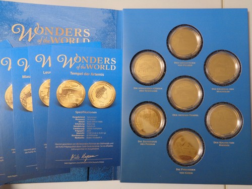 SOLOMON I. 2023 - Alle 7 x 10 Dollars in Gold (1/100 Unze), PP - 7 WELTWUNDER