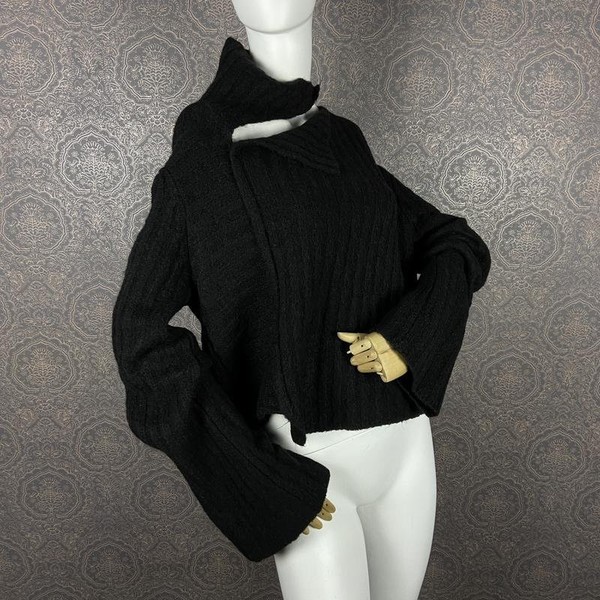 Women Sarah Pacini Sweater Black Wool M