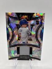 2025 Panini Select - Selective Swatches Cracked Ice Matt Shaw #SS-MS (MEM, RC)
