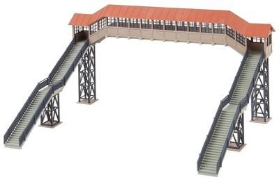 Faller FA120109 Pedestrian Bridge with Canopy Model Kit, Various