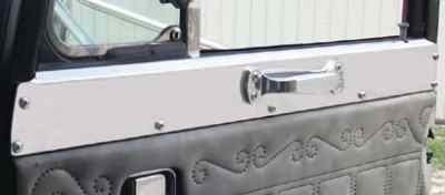 Peterbilt 359 Stainless Steel Upper Door Trims Pair