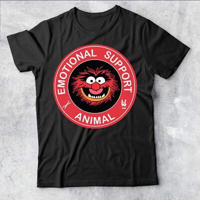 Emotionale Unterstützung Tier lustig s für Erwachsene Tee Oberteil Herren T-Shirt #DM
