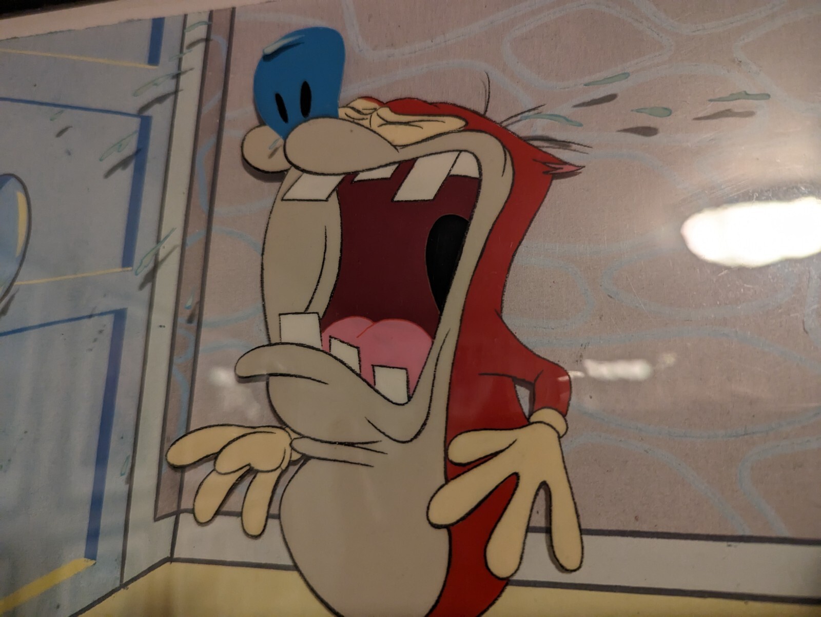 Ren and Stimpy Original Production Animation Cel Framed Archival Materials eBay