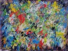 Free spirited and delightful 12"x16" painting "Skipity-doo-da"