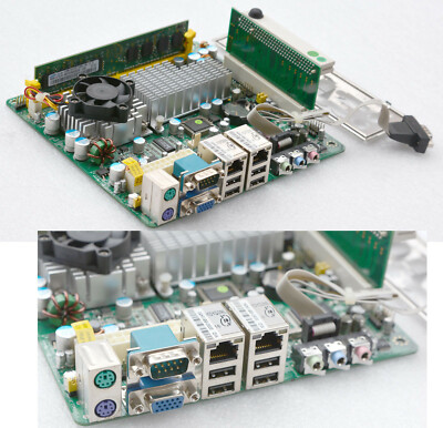MOTHERBOARD JETWAY 7F4K1G5D -PB ITX 17x17cm 1,5Ghz CPU RS-232 2x GIGABIT LAN RIS