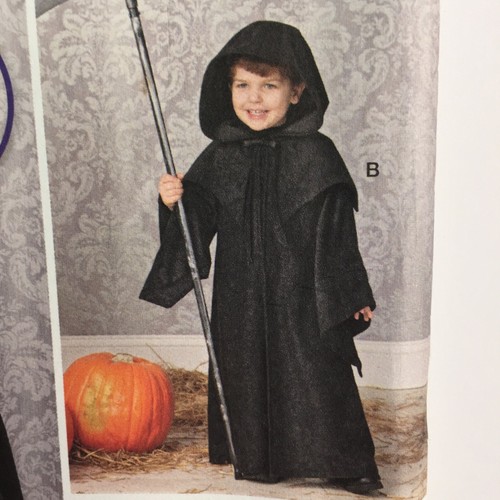 Simplicity 1349 Mens Boys Dracula Reaper Halloween Costume New Uncut Pattern - Picture 4 of 12