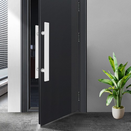 Maniglia Porta Fienile Scorrevole Acciaio Inox 17,52" Doppia Faccia Forma H Tirare Push - Foto 16 di 17