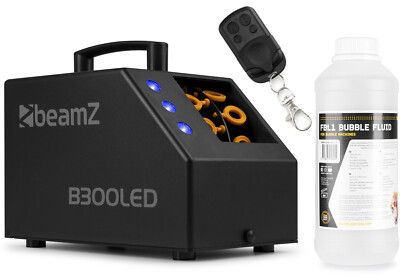 BeamZ ''B300LED'' Funk LED Seifenblasen Maschine Bubble Party Sommer Spaß RGB LEDs
