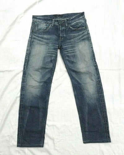 Johnbull Japan AP727 Straight Faded Washed Denim Selvedge Jeans Sz M