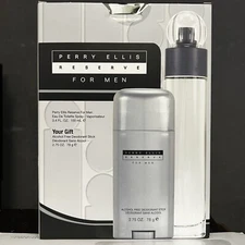 Perry Ellis Reserve Men 2 Pieces GiftSet 3.4 oz EDT Spr + Deodorant Stick (----