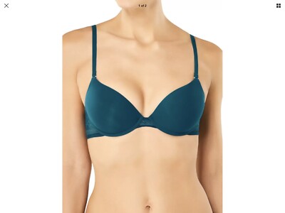 34D Sloggi Zero Lace T Shirt Bra Light Padded Underwired Mystic Sea XMAS GIFT 
