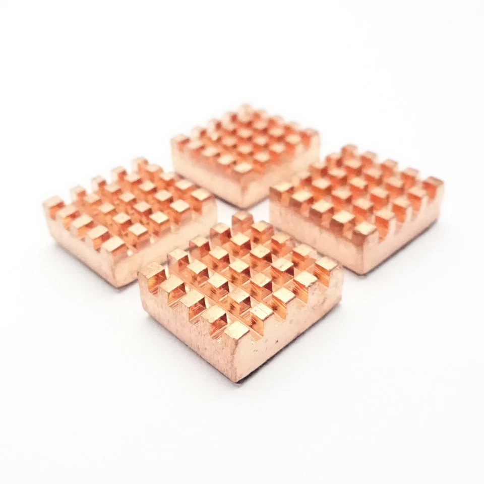 EC360® COPPER 4-Pack VGA RAM Copper Cooler (12x13x5mm) Adhesive Heatsink - Image 3 of 3