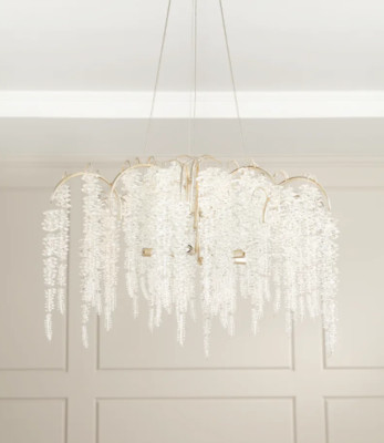 John-Richard Collection Cascading Crystal 6-Light Chandelier