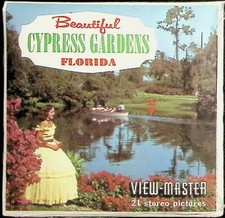 Beautiful Cypress Gardens Florida 3d View-Master 3 Reel Packet