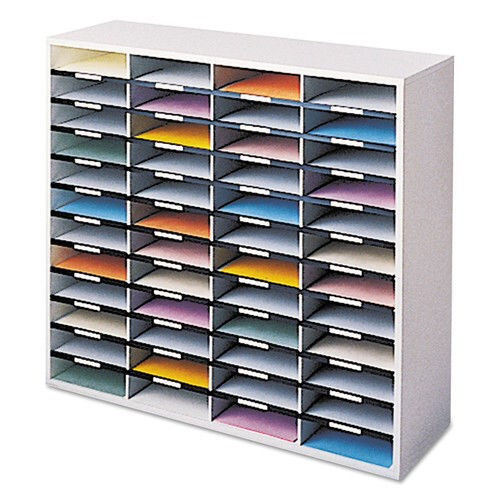 Fellowes 25081 48 Letter Sections Literature Organizer - Dove Gray - Picture 1 of 3