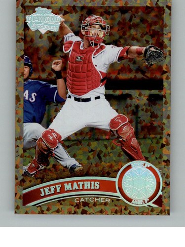2011 Topps Jeff Mathis 474 Los Angeles Angels Cognac Diamond ...