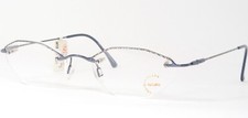 Vintage NiGuRa N1098 C Stone Blue /Gold UNIQUE RARE EYEGLASSES FRAME 50-19-135mm
