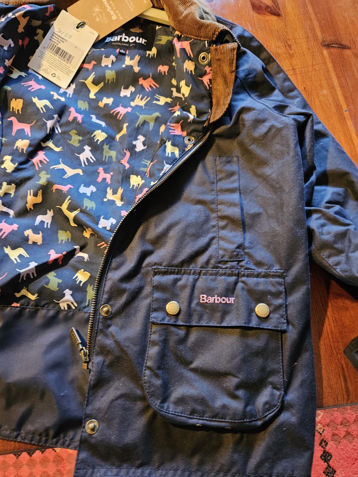 girls barbour wax jacket eBay