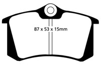 EBC B04 Bremsen Kit Hinten BeläGe Scheiben FüR A3 Leon Octavia Eos Golf Scirocco