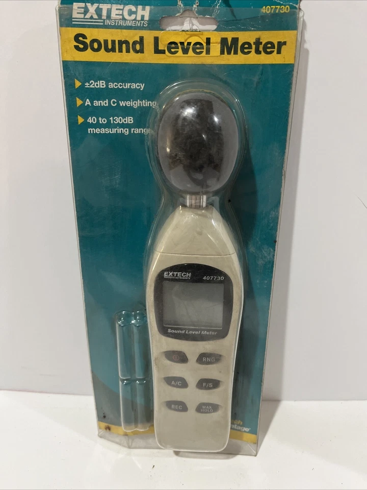 Extech 407730 Digital Sound Level Meter, 40 to 130dB NOS - Image 2 of 3