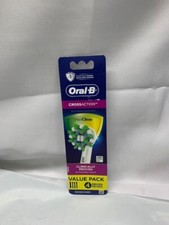 Oral-B CrossAction MAX CLEAN Electric Toothbrush Replacement Brush Heads 4 pack