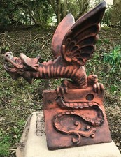 Welsh Dragon roof finial 110° angled stone ridge tile Victorian copy 110 angle