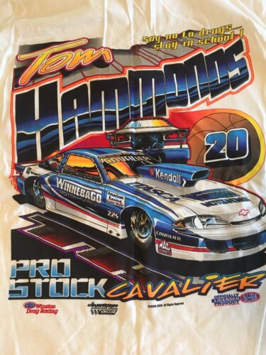 Vintage 2000 NHRA NBA Tom Hammonds Pro Stock Shirt - Signed (M) - Picture 1 of 8