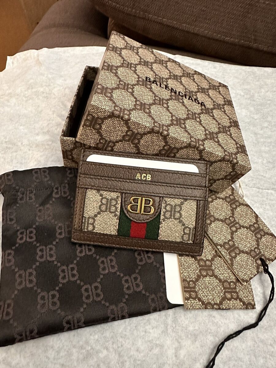 GUCCI x Balenciaga Hacker Project Card Case with Storage Bag GUCCI x Balenciaga Hacker Project Card Case with Storage Bag