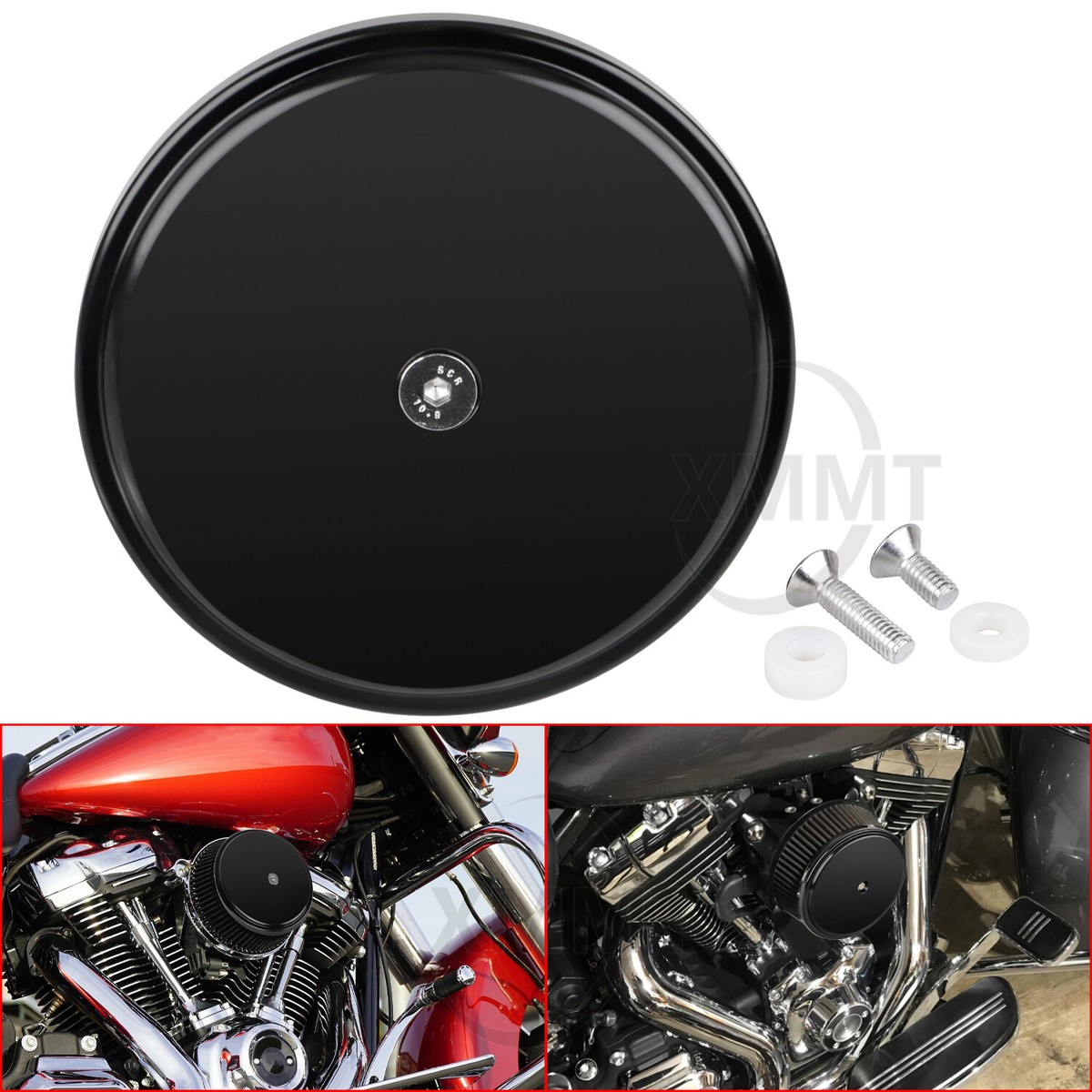 Breather Twin Cam Cover Harley Davidson Crankcase Cover Black Big